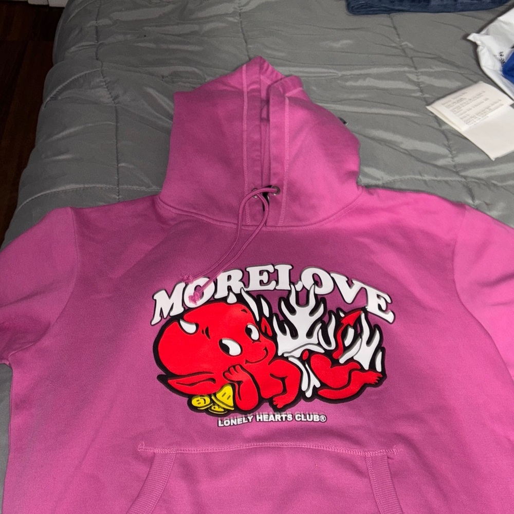 Pink More Love Hoodie lonely hearts club size xl